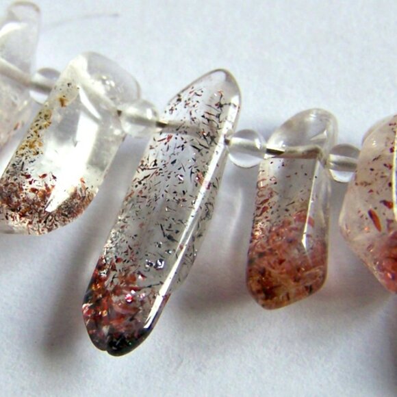 Rare LEPIDOCROCITE SUPER 7 Necklace 925 Jasper Marquise focal Sterling Silver - Picture 2 of 12